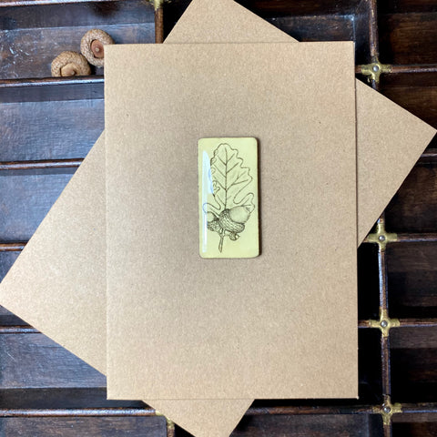 Art Card - Single Tile, Acorn