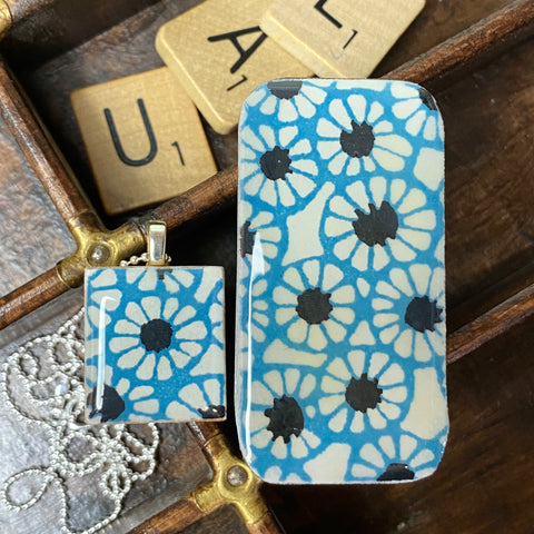 A Scrabble Tile Pendant and Teeny Tiny Tin Batik