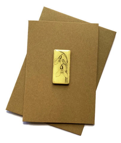Art Card - Single Tile, Snowdrop