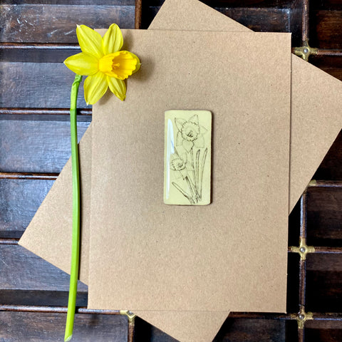 Art Card - Single Tile, Daffodil