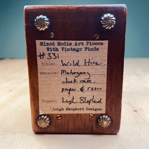#331 Wild Hive, Antique Clock Case