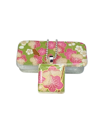 A Scrabble Tile Pendant and Teeny Tiny Tin Sakura Spring