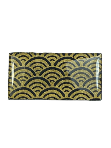 Domino Brooch - Ocean Black