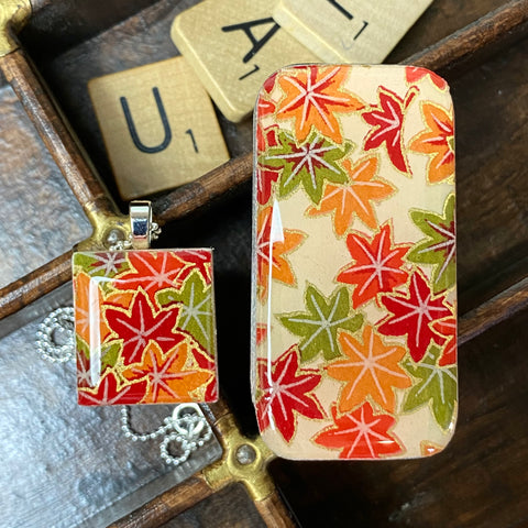 A Scrabble Tile Pendant and Teeny Tiny Tin Maple