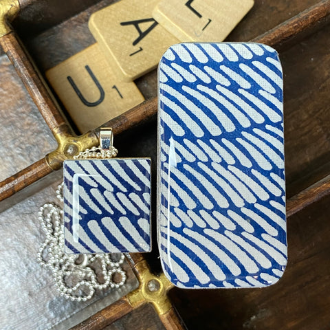 A Scrabble Tile Pendant and Teeny Tiny Tin Wave