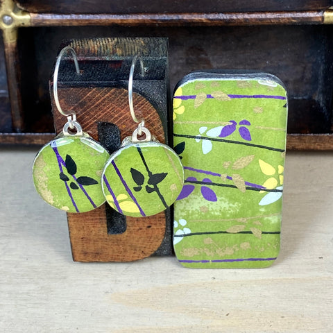 Sixpence Earrings and Teeny Tiny Tin Flutterby
