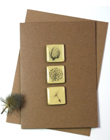 Art Card - Three Tiles, Teasel