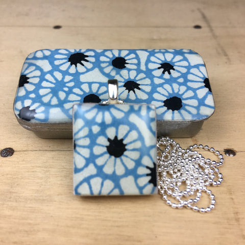 A Scrabble Tile Pendant and Teeny Tiny Tin Batik
