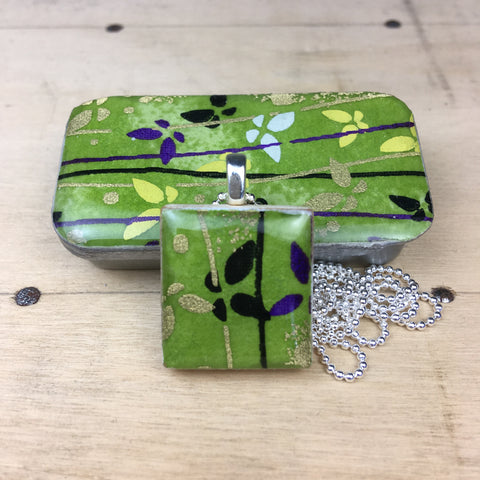 A Scrabble Tile Pendant and Teeny Tiny Tin Flutterby