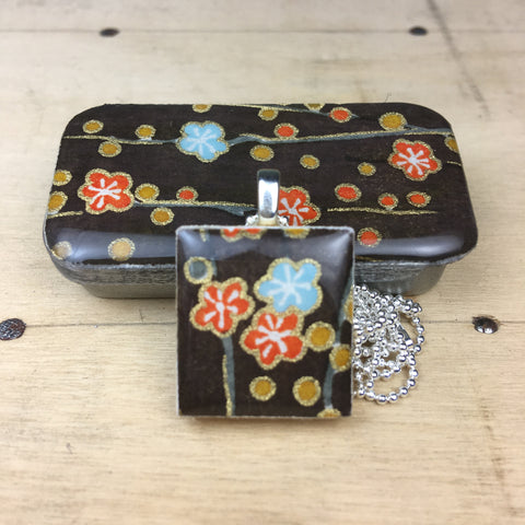 A Scrabble Tile Pendant and Teeny Tiny Tin Mocha