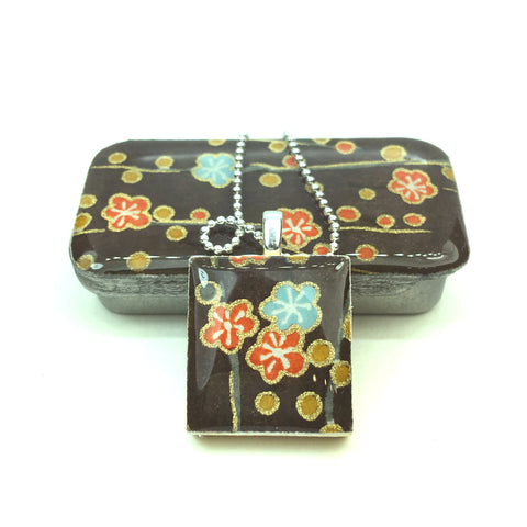 A Scrabble Tile Pendant and Teeny Tiny Tin Mocha