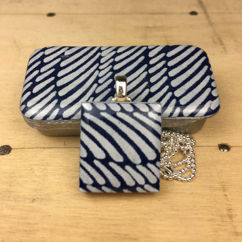 A Scrabble Tile Pendant and Teeny Tiny Tin Wave