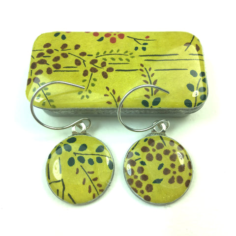 Sixpence Earrings and Teeny Tiny Tin Bamboo