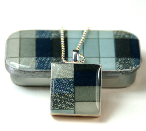A Scrabble Tile Pendant and Teeny Tiny Tin Geo Slate