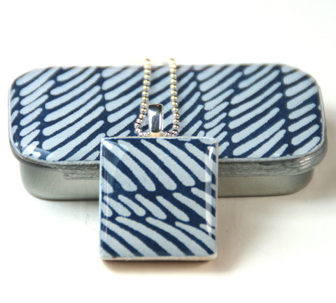 A Scrabble Tile Pendant and Teeny Tiny Tin Wave