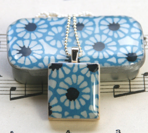 A Scrabble Tile Pendant and Teeny Tiny Tin Batik