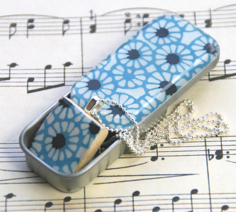 A Scrabble Tile Pendant and Teeny Tiny Tin Batik