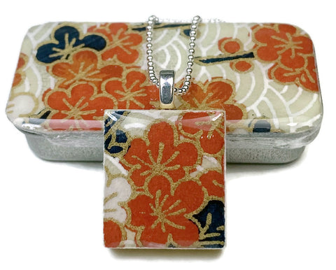 A Scrabble Tile Pendant and Teeny Tiny Tin Sweet Blossom