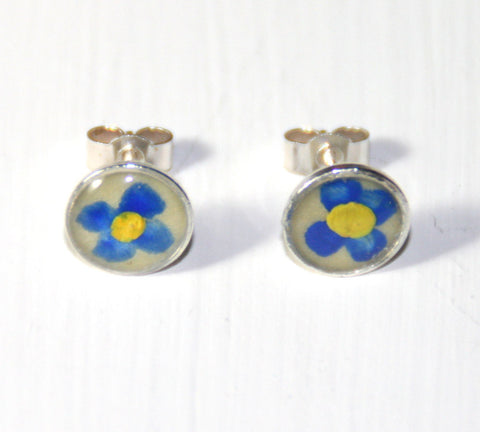 "Mum, I  picked These Just For You..." Flower Studs & Teeny Tiny Tin