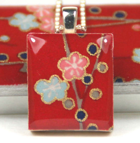A Scrabble Tile Pendant and Teeny Tiny Tin Plum