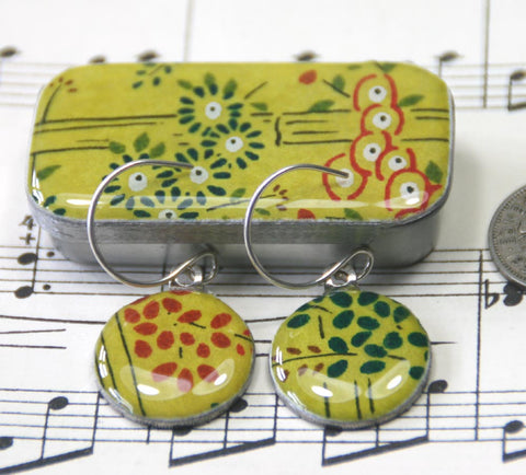 Sixpence Earrings and Teeny Tiny Tin Bamboo