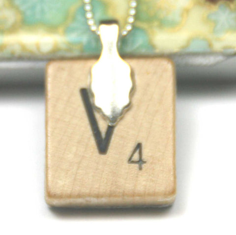 A Scrabble Tile Pendant and Teeny Tiny Tin Sakura Blue